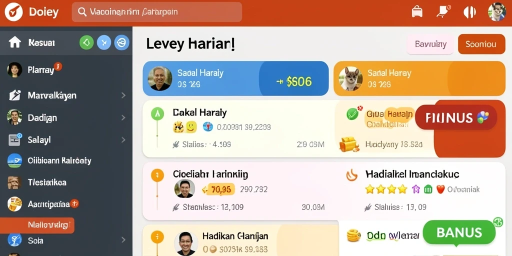 Screenshot menampilkan menu utama dengan pilihan level yang bervariasi.