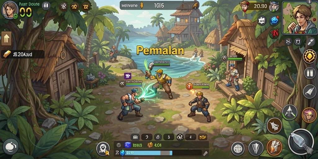 Mode multiplayer yang memungkinkan kompetisi seru.