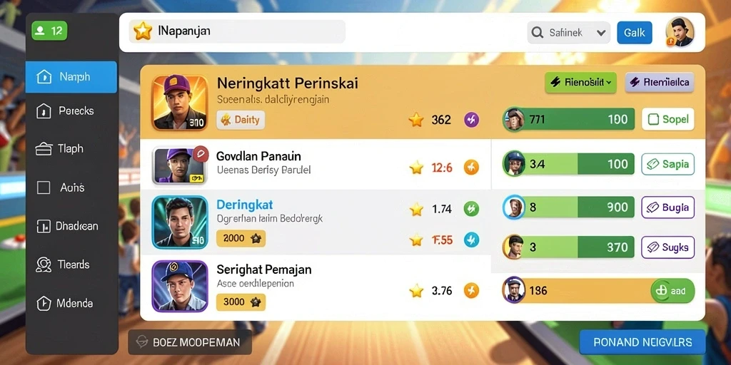 Berbagai karakter unik untuk dipilih.